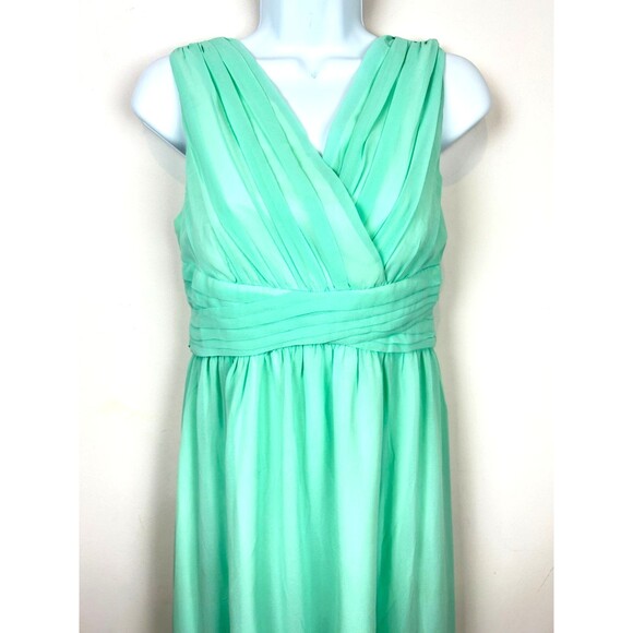 Happy Rose Mint Green Maxi Mock Wrap Party Dress NEW Size 18 - Picture 3 of 16